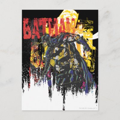 Batman Line Art Collage postcards