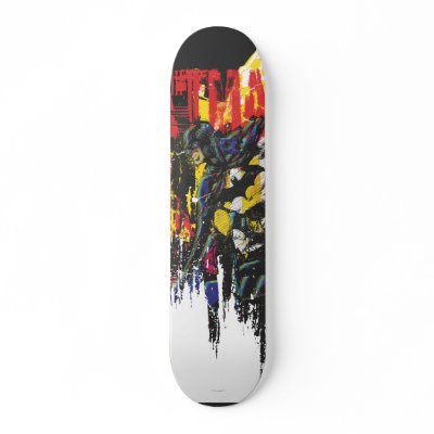 Batman Line Art Collage skateboards