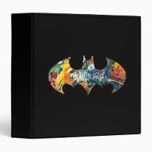 Batman Logo Neon/80s Graffiti Binder