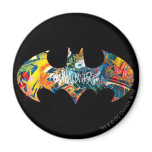 Batman Logo Neon/80s Graffiti magnets