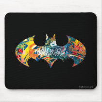 Batman Logo Neon/80s Graffiti Mouse Pad