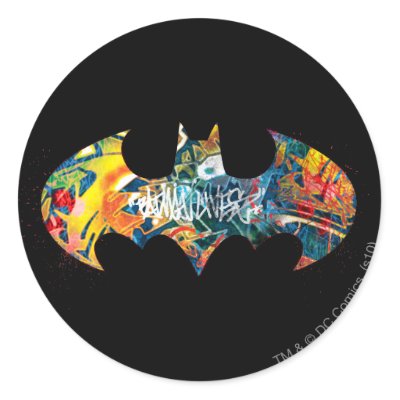 Batman Logo Neon80s Graffiti