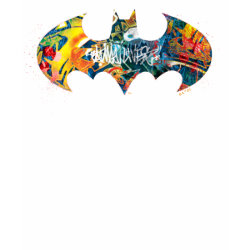 Batman Logo Neon/80s Graffiti shirt