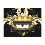 Batman Logo with Cars Postcard