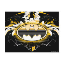 Batman Logo with Cars Postcard