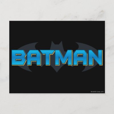 Batman Name Logo postcards