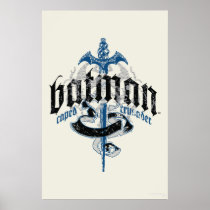 Batman Name with Sword Poster