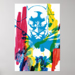 Batman Neon Marker Collage Poster