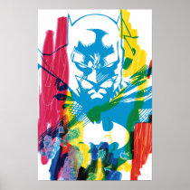 Batman Neon Marker Collage Poster