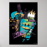 Batman Neon The Dark Knight Collage posters