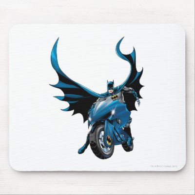 Batman on cycle mousepads