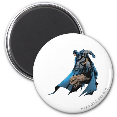 Batman on gargoyle magnets
