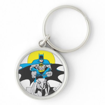 Batman Perches On Stone Lion keychains