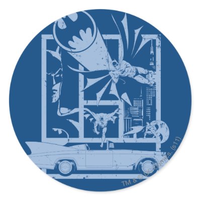 Batman - Picto Blue stickers