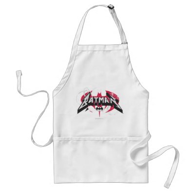 Batman Red and Black Logos aprons