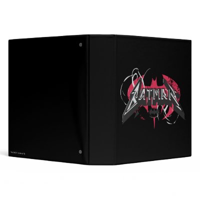 Batman Red and Black Logos binders