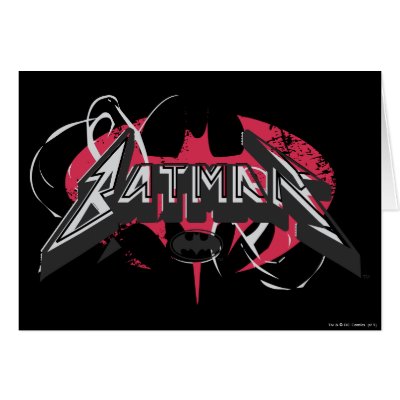 Batman Red and Black Logos cards