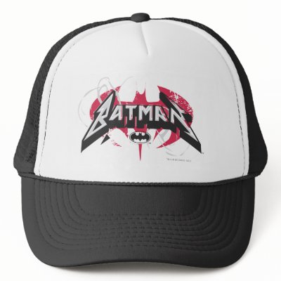 Batman Red and Black Logos hats