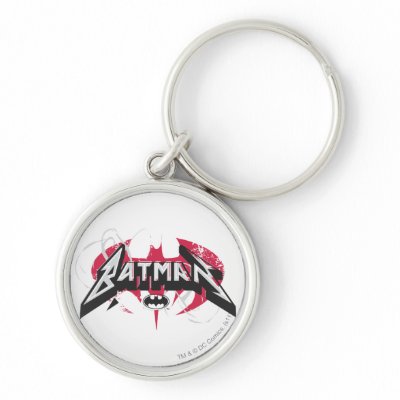 Batman Red and Black Logos keychains