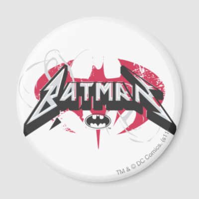 Batman Red and Black Logos magnets