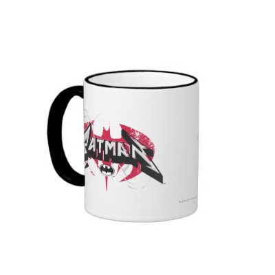 Batman Red and Black Logos mugs