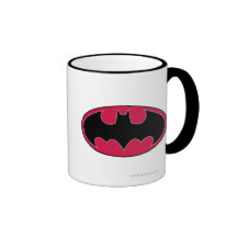 Batman Red Black Logo Coffee Mugs