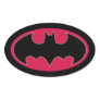 Batman Red Black Logo Oval Stickers