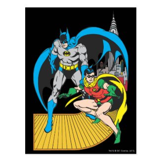 Batman & Robin Escape Post Card