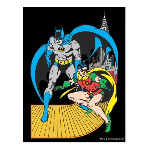 Batman & Robin Escape Post Card