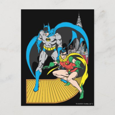 Batman & Robin Escape postcards
