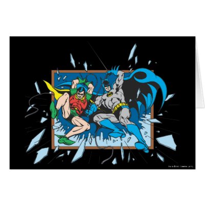 Batman & Robin Shatter Window cards