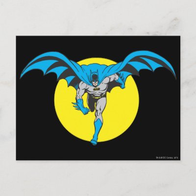 Batman Runs Forward postcards