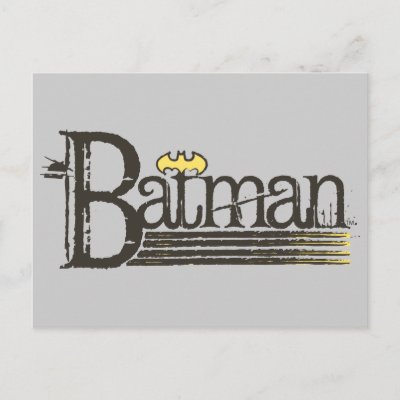 Batman Showtime Letters postcards