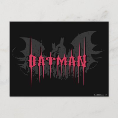 Batman Silhouette postcards