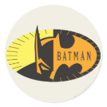 Batman Silhouette Round Stickers