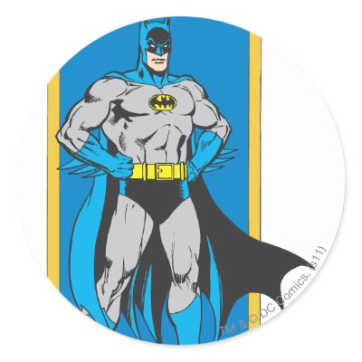 Batman Stands 2 stickers