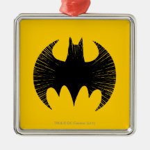 Batman Streak Logo Christmas Tree Ornaments