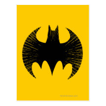 Batman Streak Logo Post Card
