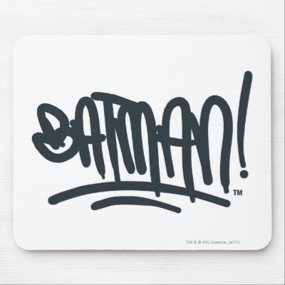 Batman Street Font mousepads