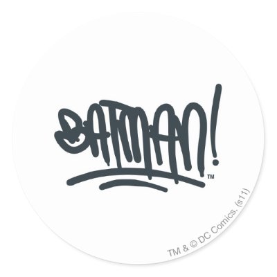 Batman Street Font stickers