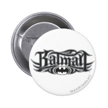 Batman Stylized Logo Pinback Button