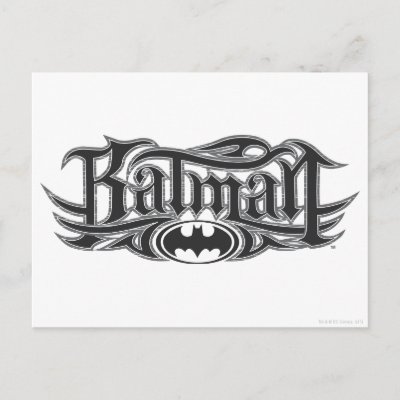 Batman Stylized Logo Postcard