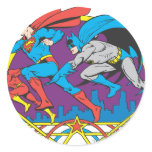 Batman + Superman + Flash stickers
