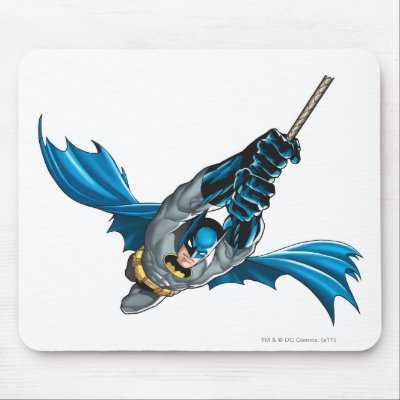 Batman Swings from Rope mousepads