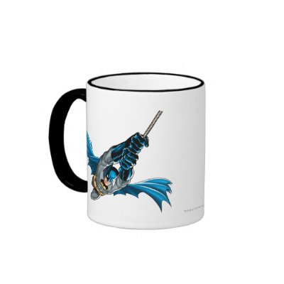 Batman Swings from Rope mugs