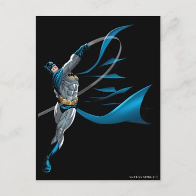 Batman Swings Punch postcards