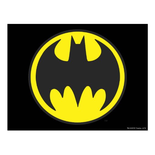 Batman Symbol | Bat Circle Logo Postcard | Zazzle