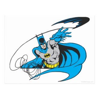 Batman Throws Batarang 3 Post Card