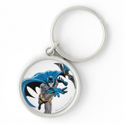 Batman throws batarang keychains