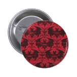 Batman Urban Legends - Goth Bat Pattern Red/Black Pinback Buttons